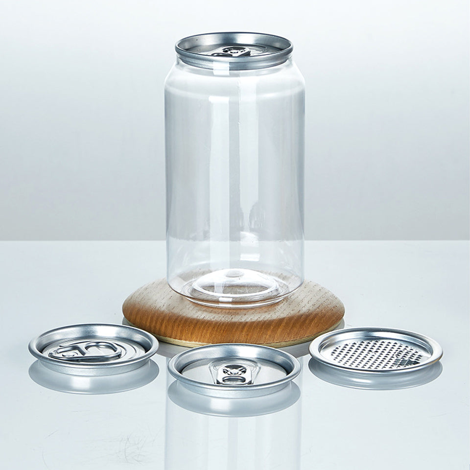 Doze de plastic, transparente, 330ml
