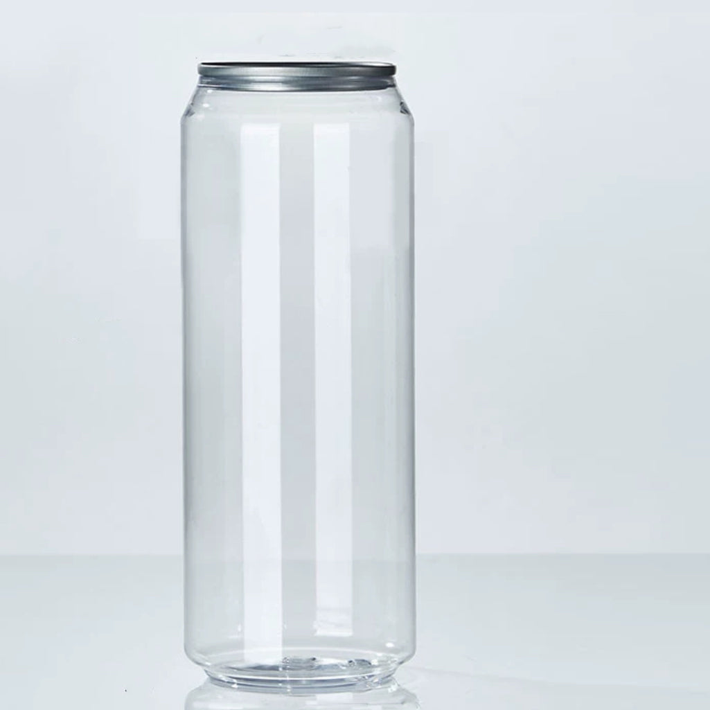 Doze de plastic, transparente, 500ml
