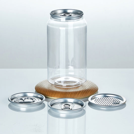 Doze de plastic, transparente, 330ml